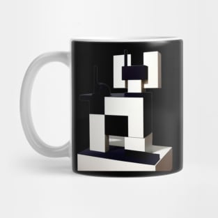 Mondrian Style Royal Cat Mug